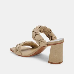 DOLCE VITA Heels*Pheby Heels Khaki Silk
