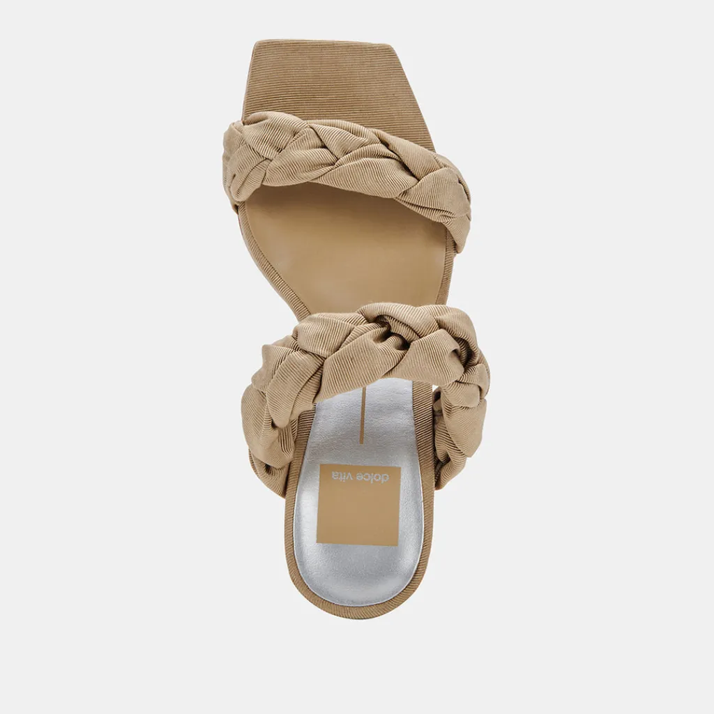 DOLCE VITA Heels*Pheby Heels Khaki Silk
