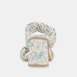 DOLCE VITA Sandals*Pilton Heels Blue Floral Stella