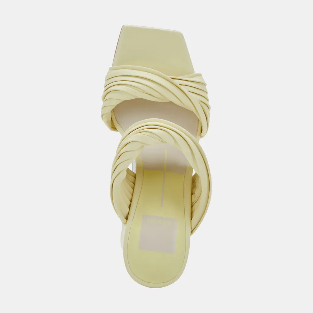 DOLCE VITA Sandals*Pilton Heels Lemon Cream Stella