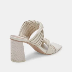 DOLCE VITA Sandals*Pilton Wide Heels Ivory Stella