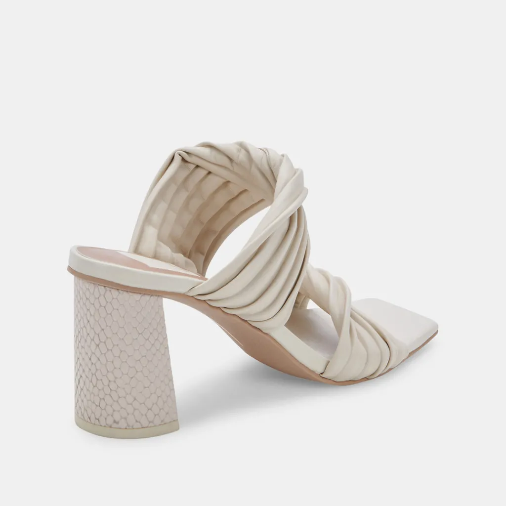 DOLCE VITA Sandals*Pilton Wide Heels Ivory Stella