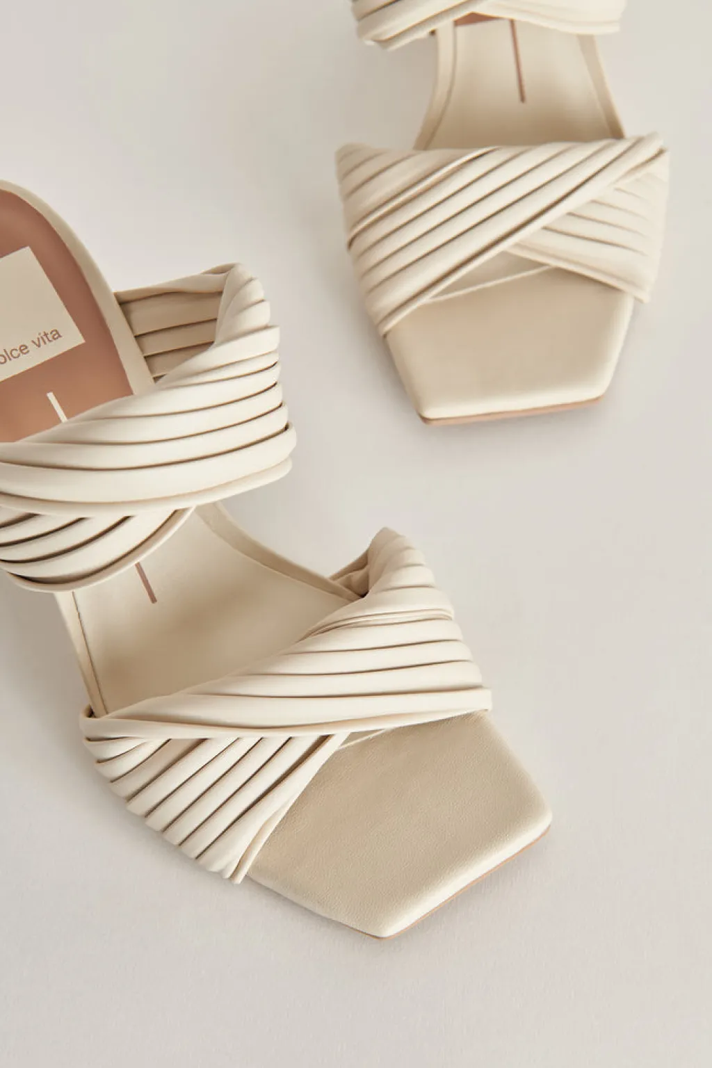 DOLCE VITA Sandals*Pilton Wide Heels Ivory Stella