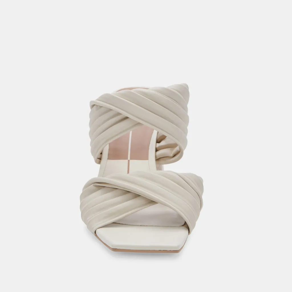 DOLCE VITA Sandals*Pilton Wide Heels Ivory Stella