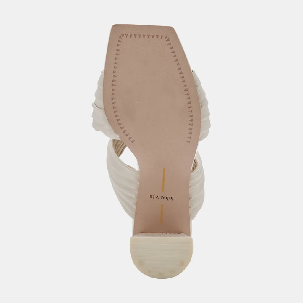 DOLCE VITA Sandals*Pilton Wide Heels Ivory Stella