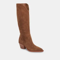 DOLCE VITA Boots & Booties*Raj Wide Calf Boots Brown Suede