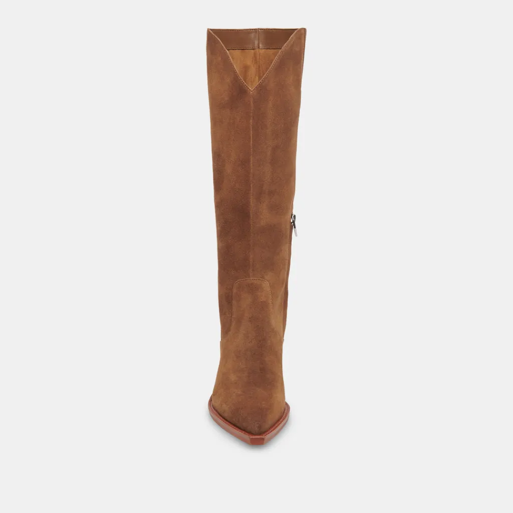 DOLCE VITA Boots & Booties*Raj Wide Calf Boots Brown Suede
