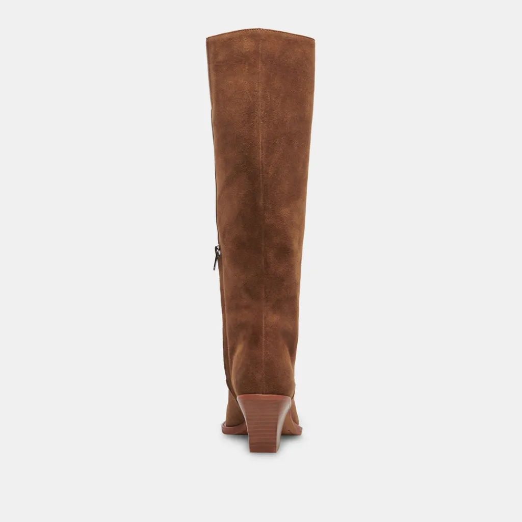 DOLCE VITA Boots & Booties*Raj Wide Calf Boots Brown Suede