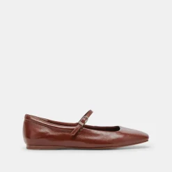 DOLCE VITA Flats & Loafers*Reyes Ballet Flats Brown Crinkle Patent