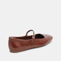 DOLCE VITA Flats & Loafers*Reyes Ballet Flats Brown Crinkle Patent