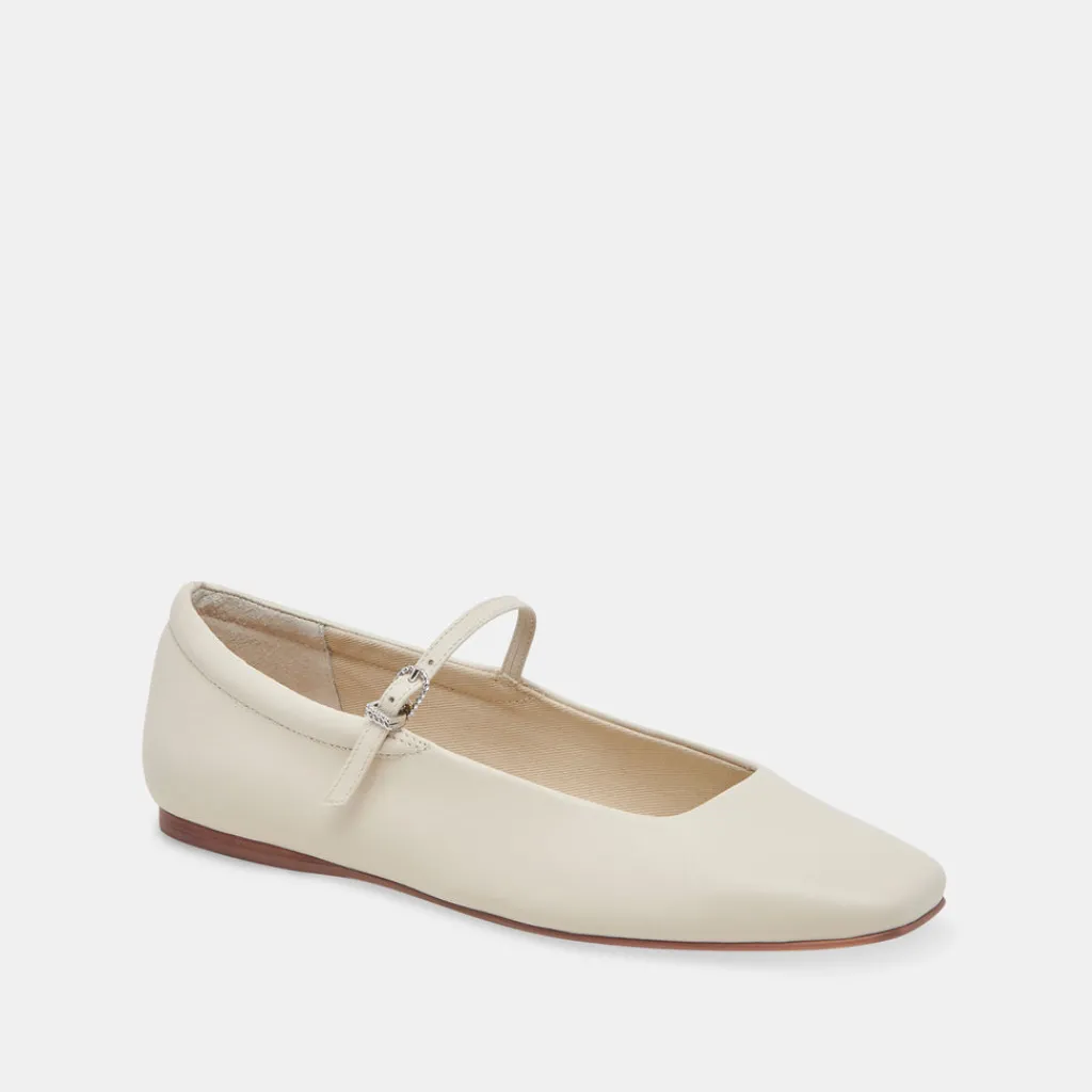 DOLCE VITA Flats & Loafers*Reyes Ballet Flats Ivory Leather