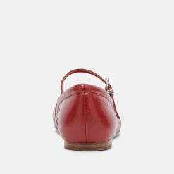 DOLCE VITA Flats & Loafers*Reyes Ballet Flats Red Crinkle Patent