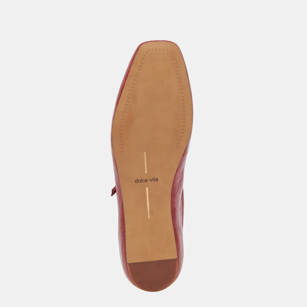 DOLCE VITA Flats & Loafers*Reyes Ballet Flats Red Crinkle Patent