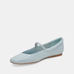 DOLCE VITA Flats & Loafers*Reyes Ballet Flats Sky Blue Crinkle Patent