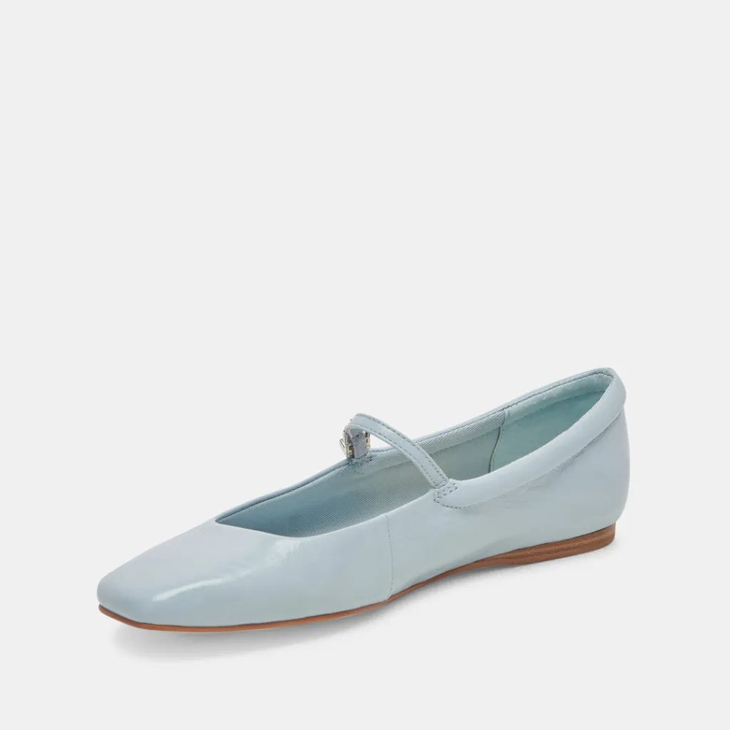 DOLCE VITA Flats & Loafers*Reyes Ballet Flats Sky Blue Crinkle Patent