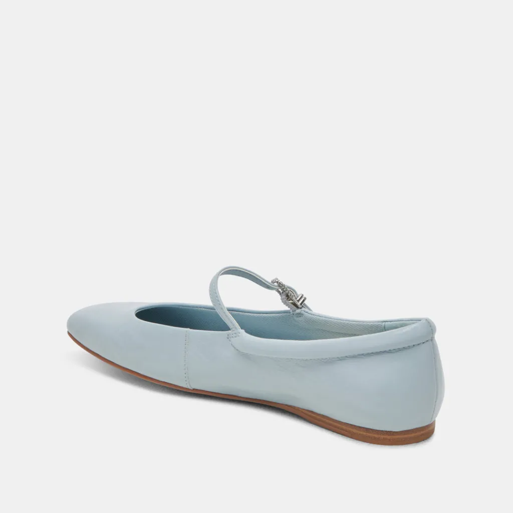 DOLCE VITA Flats & Loafers*Reyes Ballet Flats Sky Blue Crinkle Patent