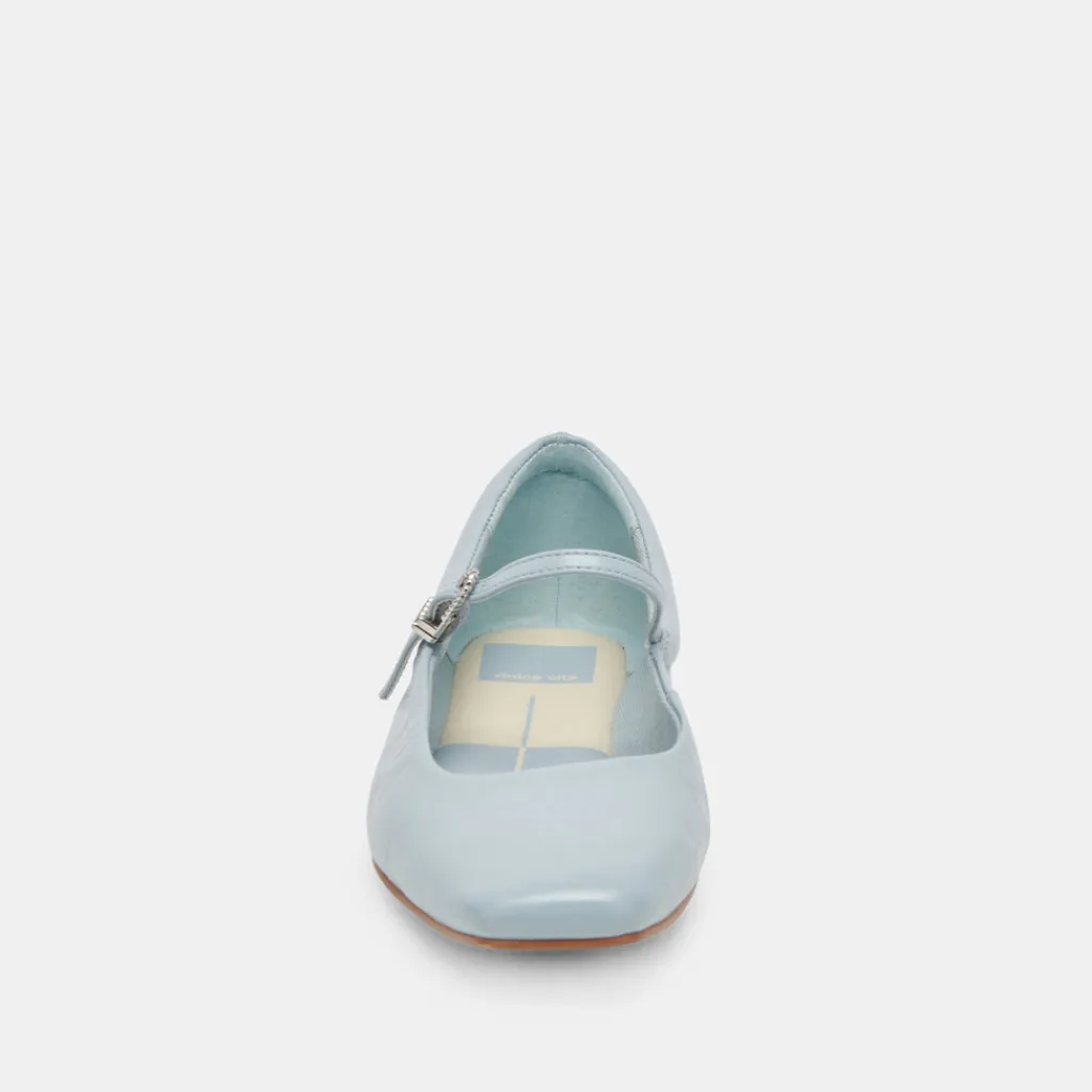 DOLCE VITA Flats & Loafers*Reyes Ballet Flats Sky Blue Crinkle Patent