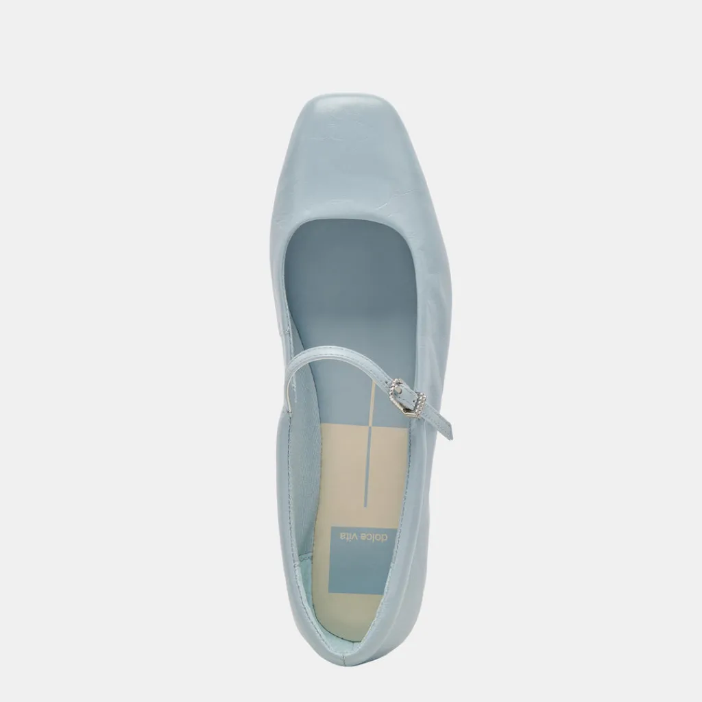 DOLCE VITA Flats & Loafers*Reyes Ballet Flats Sky Blue Crinkle Patent
