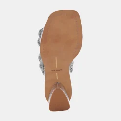 DOLCE VITA Heels*Ronin Rhinestone Sandals Crystal Rhinestone