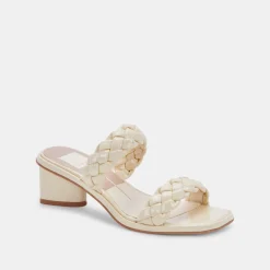 DOLCE VITA Heels*Ronin Sandals Bone Patent Stella