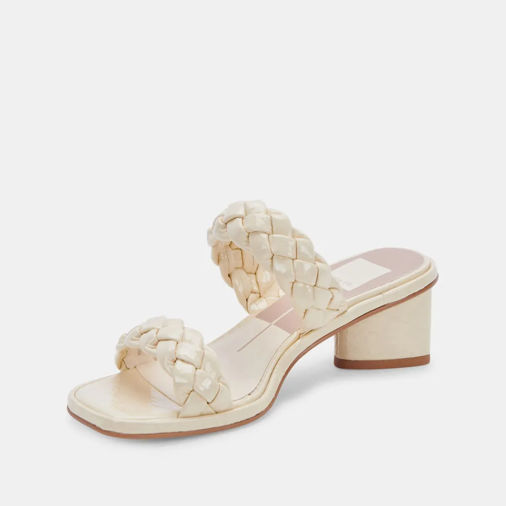 DOLCE VITA Heels*Ronin Sandals Bone Patent Stella