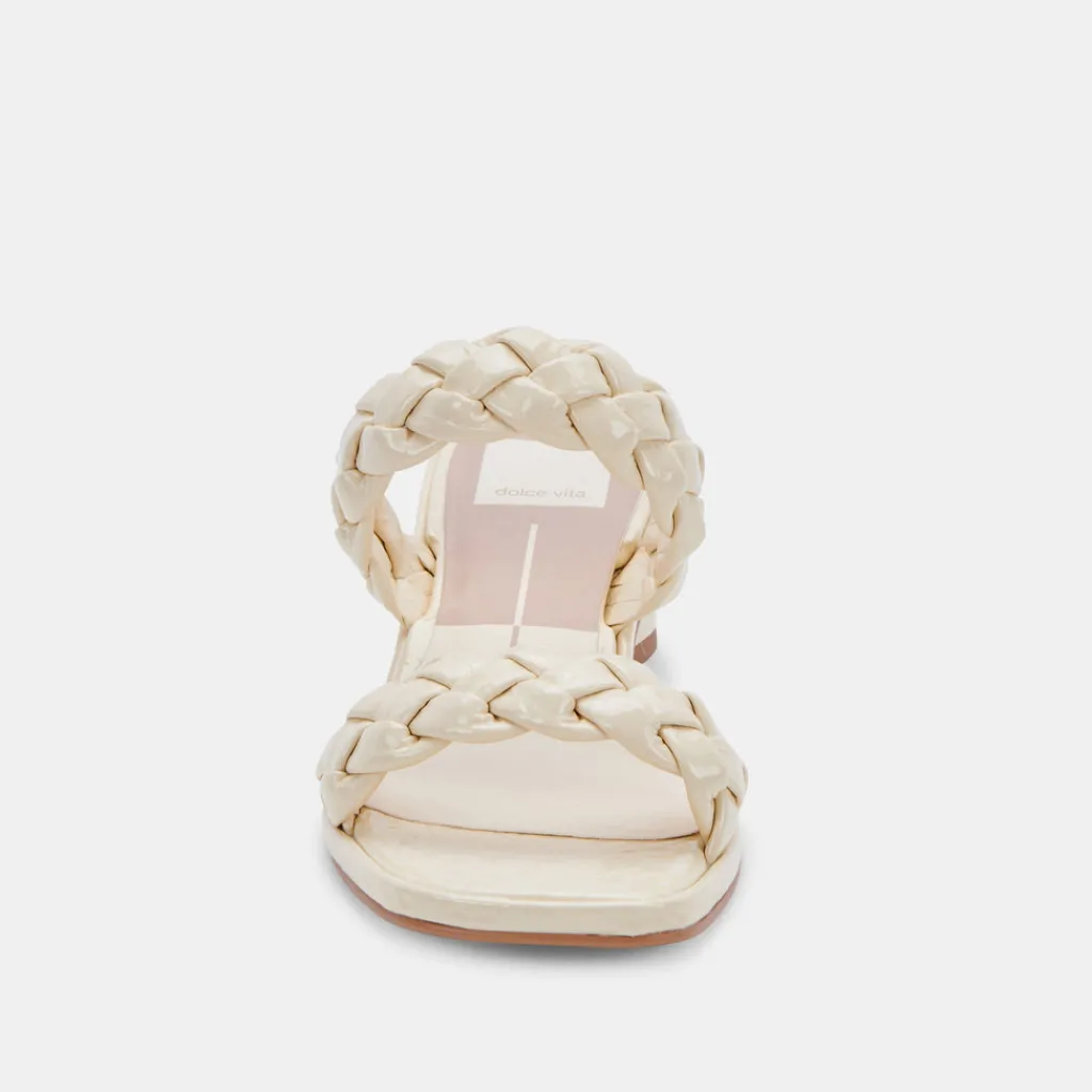 DOLCE VITA Heels*Ronin Sandals Bone Patent Stella