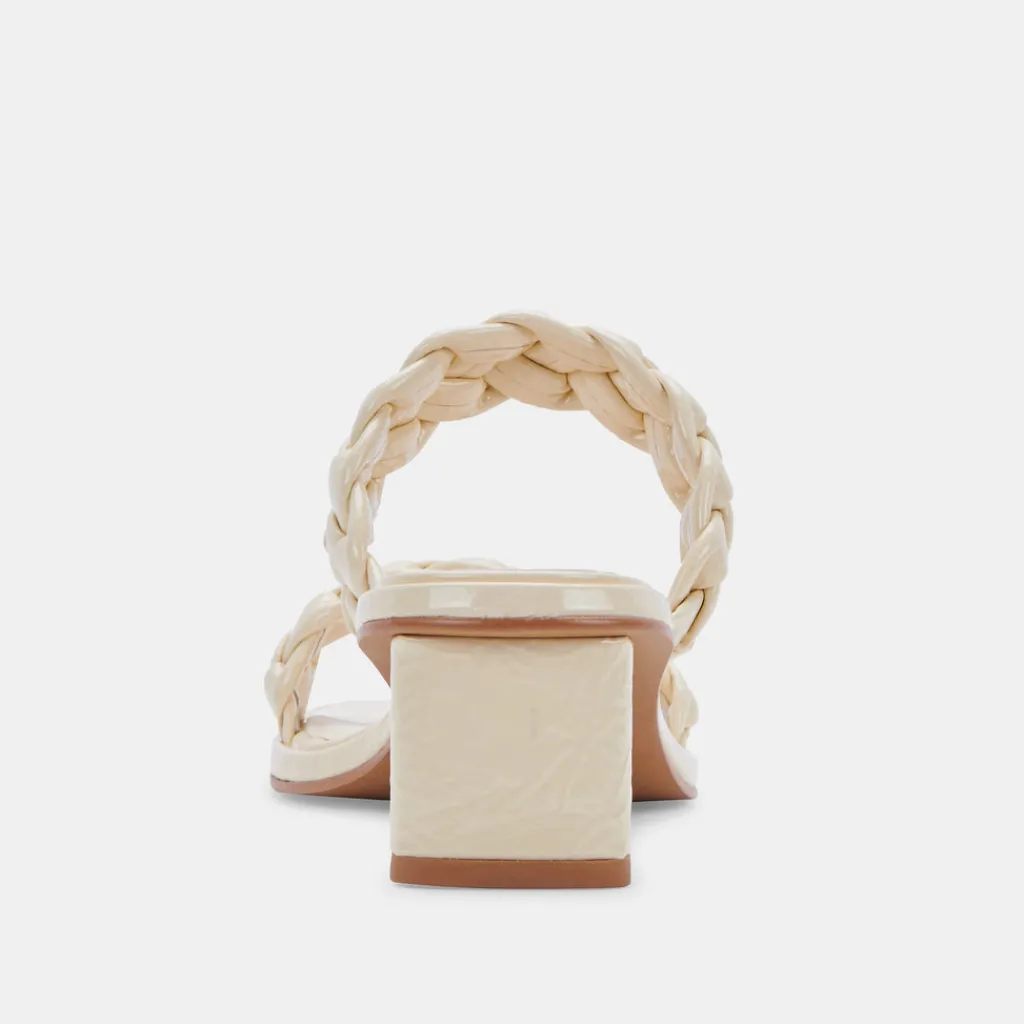 DOLCE VITA Heels*Ronin Sandals Bone Patent Stella