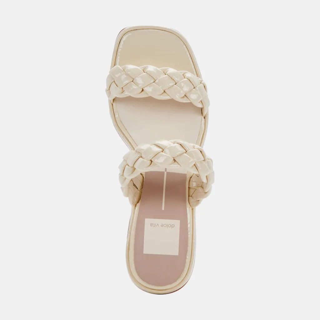 DOLCE VITA Heels*Ronin Sandals Bone Patent Stella