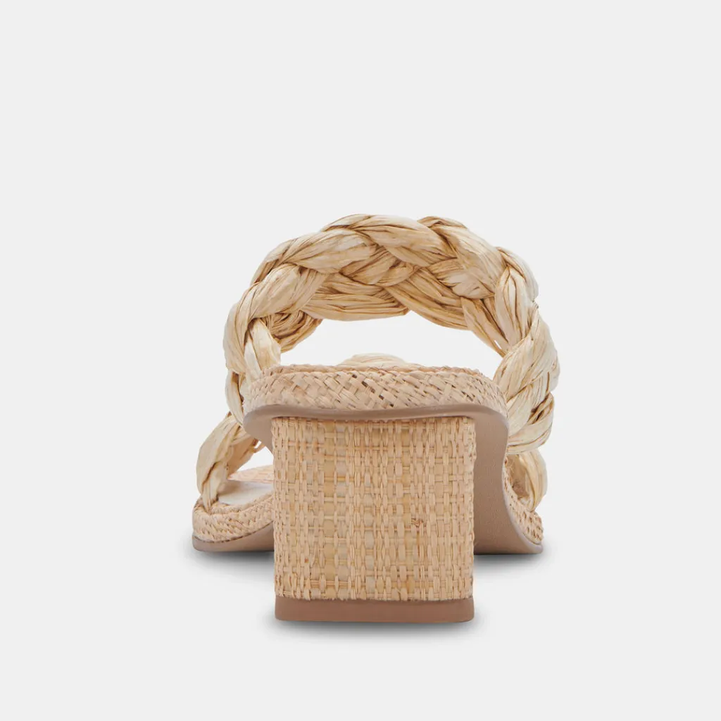 DOLCE VITA Heels*Ronin Sandals Lt Natural Raffia
