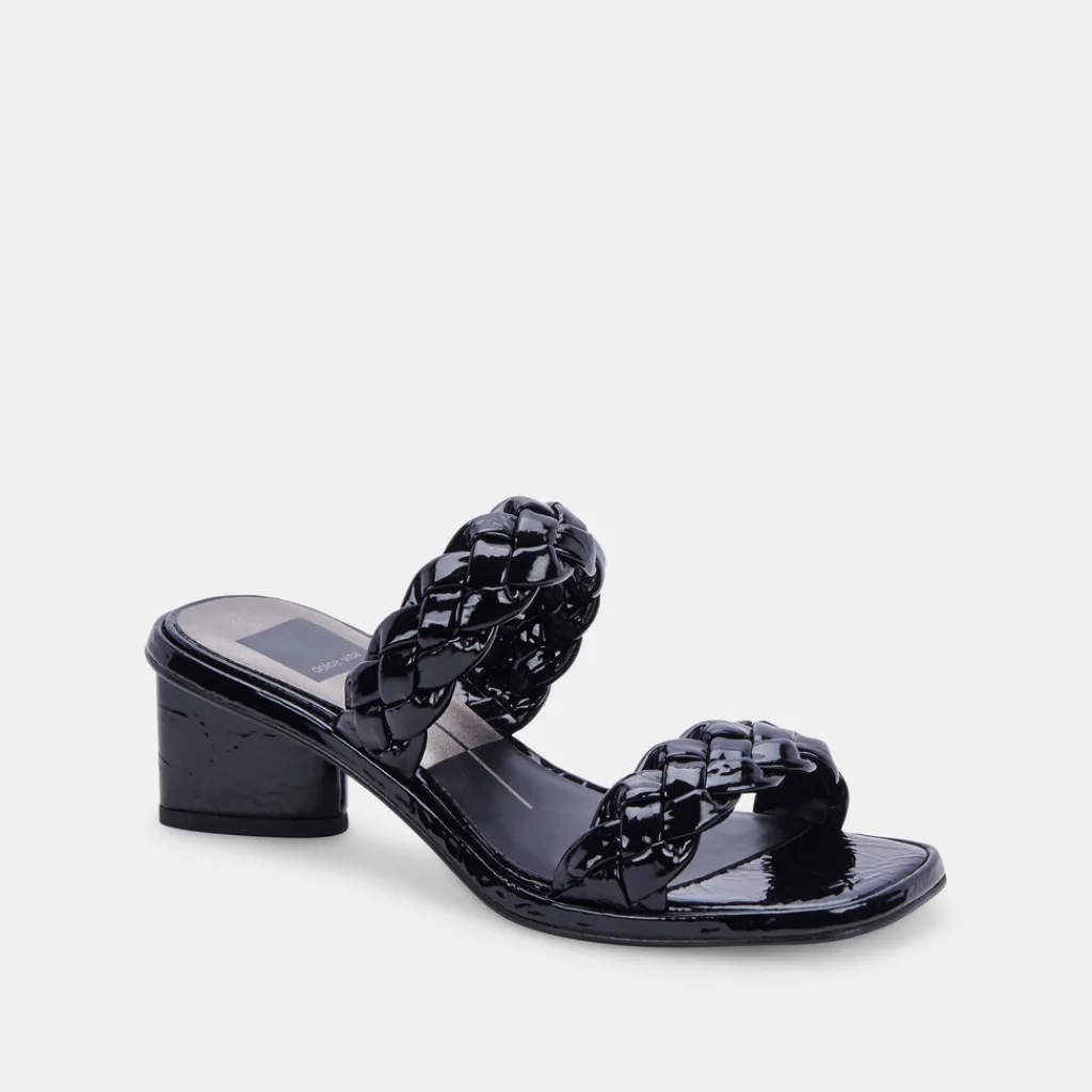 DOLCE VITA Heels*Ronin Sandals Midnight Patent Stella