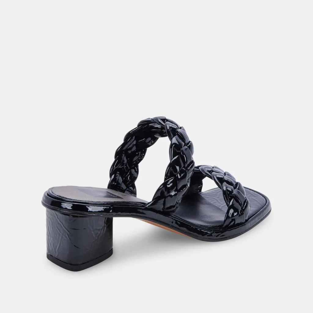 DOLCE VITA Heels*Ronin Sandals Midnight Patent Stella