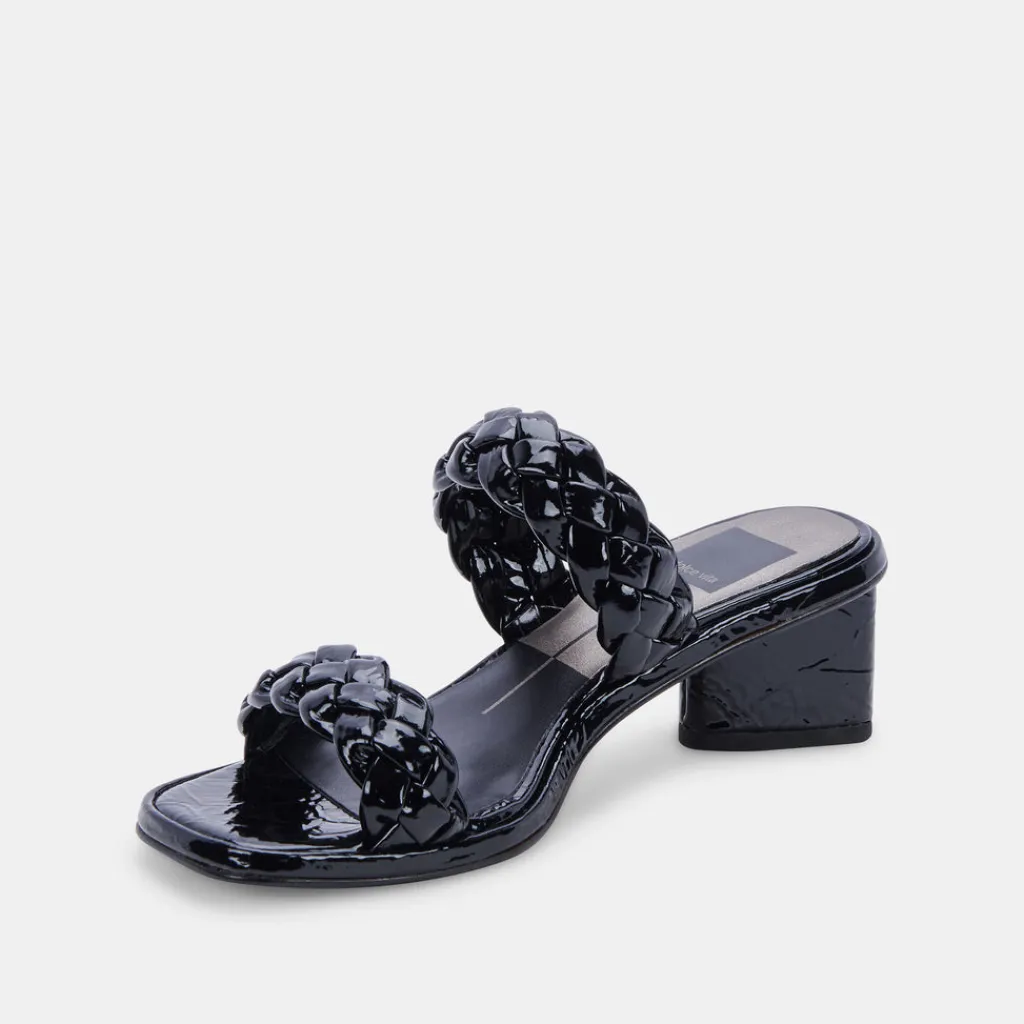 DOLCE VITA Heels*Ronin Sandals Midnight Patent Stella