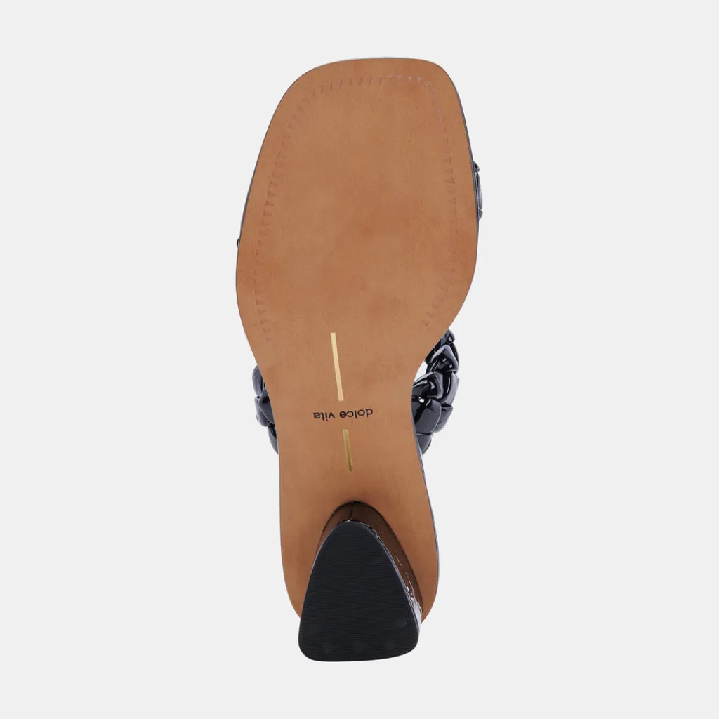 DOLCE VITA Heels*Ronin Sandals Midnight Patent Stella