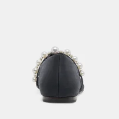 DOLCE VITA Flats & Loafers*Roxana Pearl Ballet Flats Onyx Satin