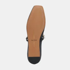 DOLCE VITA Flats & Loafers*Roxana Pearl Ballet Flats Onyx Satin