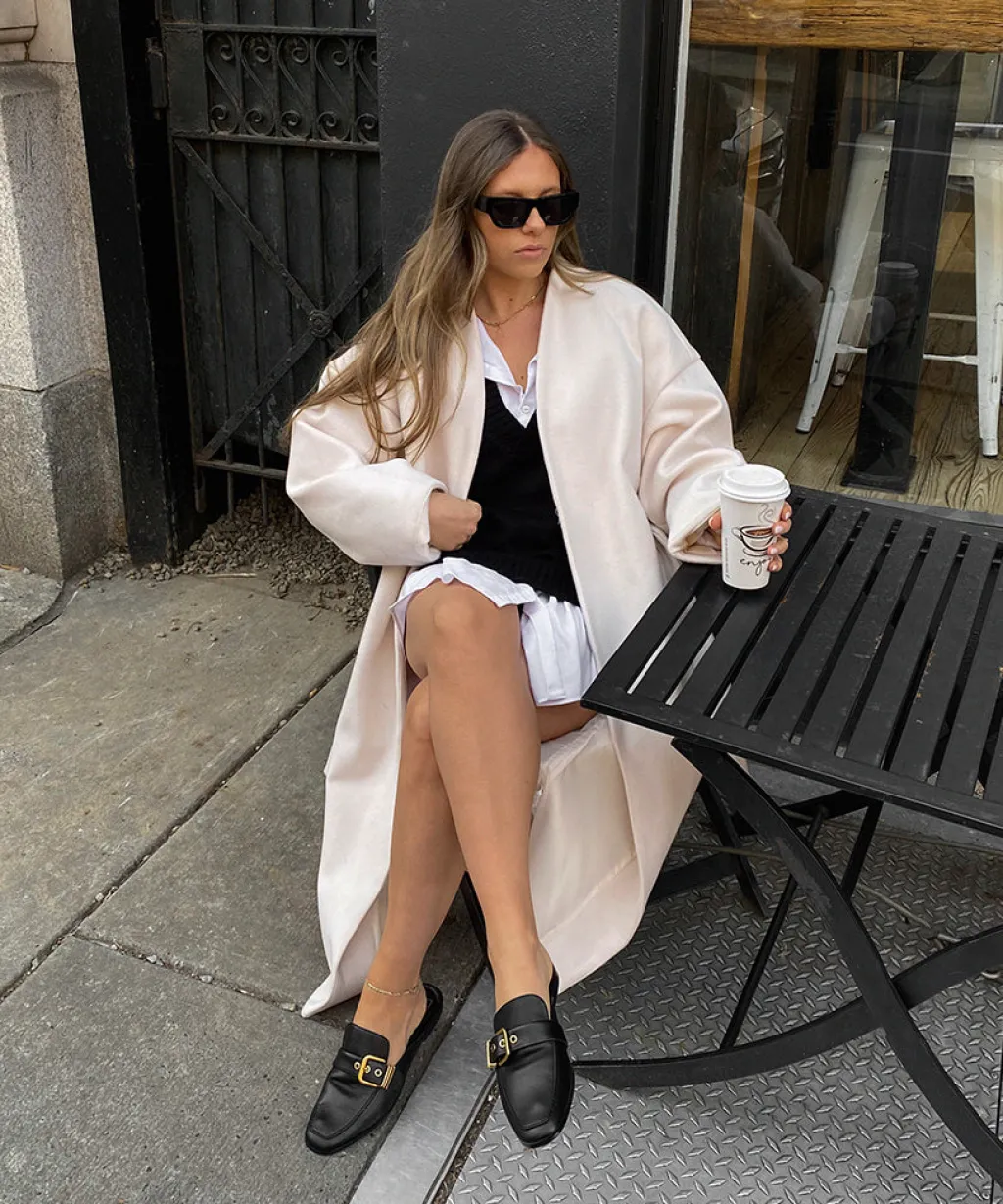 DOLCE VITA Mules & Clogs*Santel Flats Black Leather