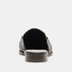 DOLCE VITA Flats & Loafers*Sidon Flats Noir Embossed Leather