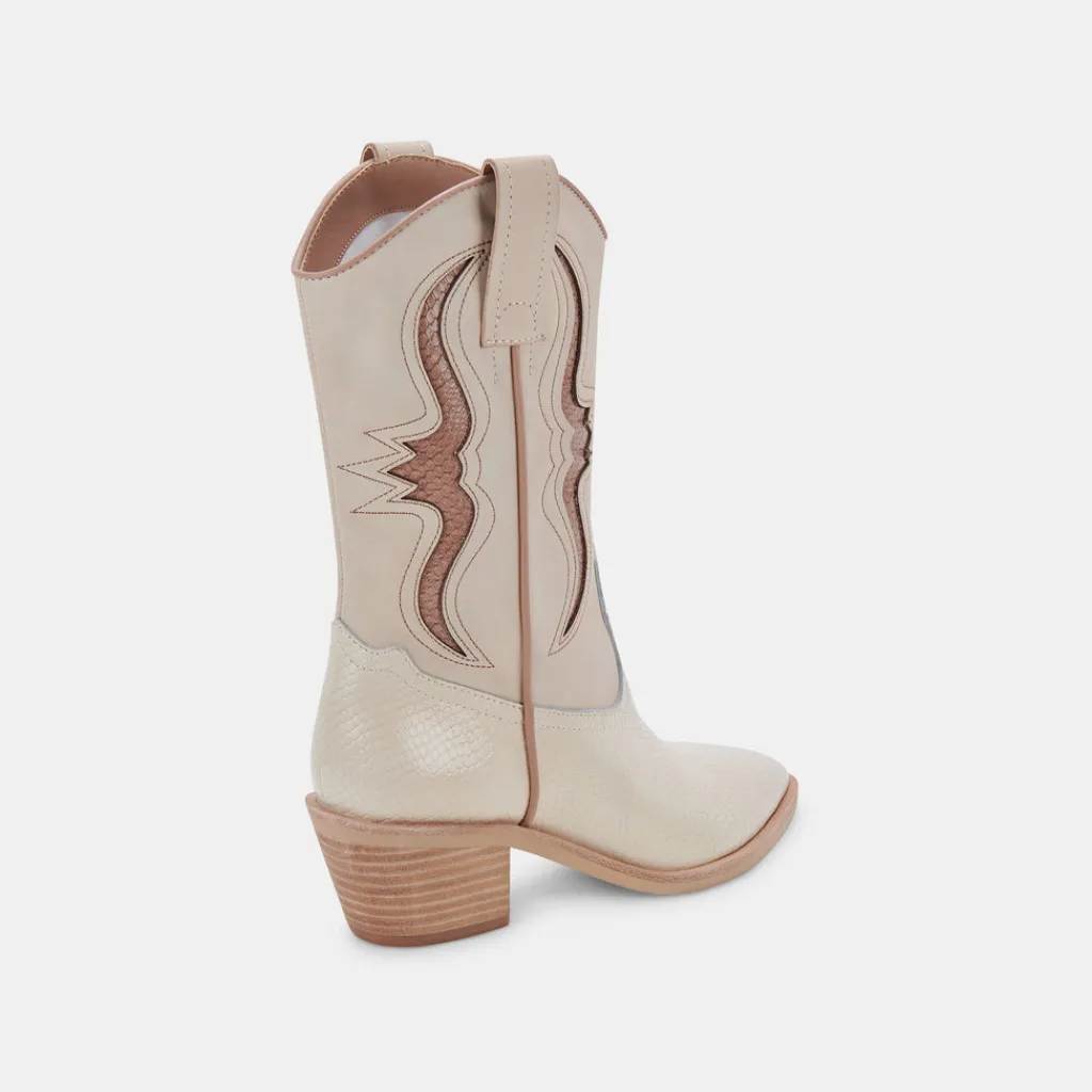 DOLCE VITA Boots & Booties*Suzzy Boots Sand Embossed Leather