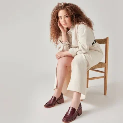 DOLCE VITA Flats & Loafers*Talie Loafers Cabernet Embossed Leather