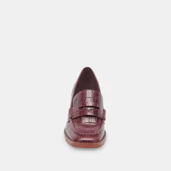 DOLCE VITA Flats & Loafers*Talie Loafers Cabernet Embossed Leather