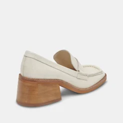 DOLCE VITA Flats & Loafers*Talie Loafers Ivory Embossed Leather