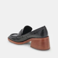 DOLCE VITA Flats & Loafers*Talie Loafers Noir Embossed Leather
