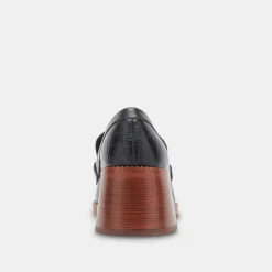DOLCE VITA Flats & Loafers*Talie Loafers Noir Embossed Leather