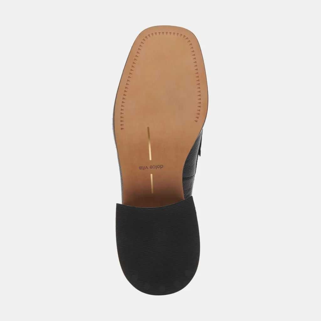 DOLCE VITA Flats & Loafers*Talie Loafers Onyx Embossed Leather