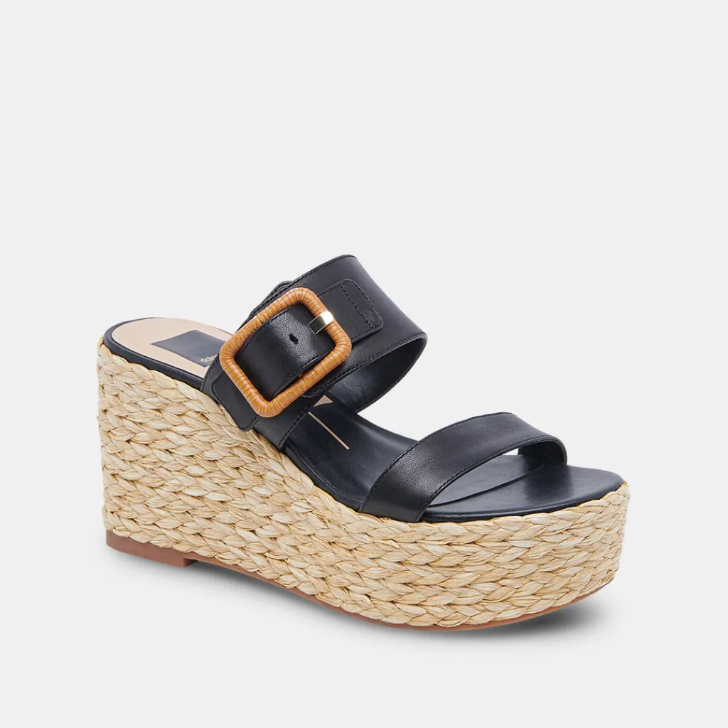 DOLCE VITA Wedges*Thorin Wedges Black Leather
