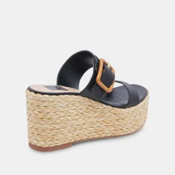 DOLCE VITA Wedges*Thorin Wedges Black Leather