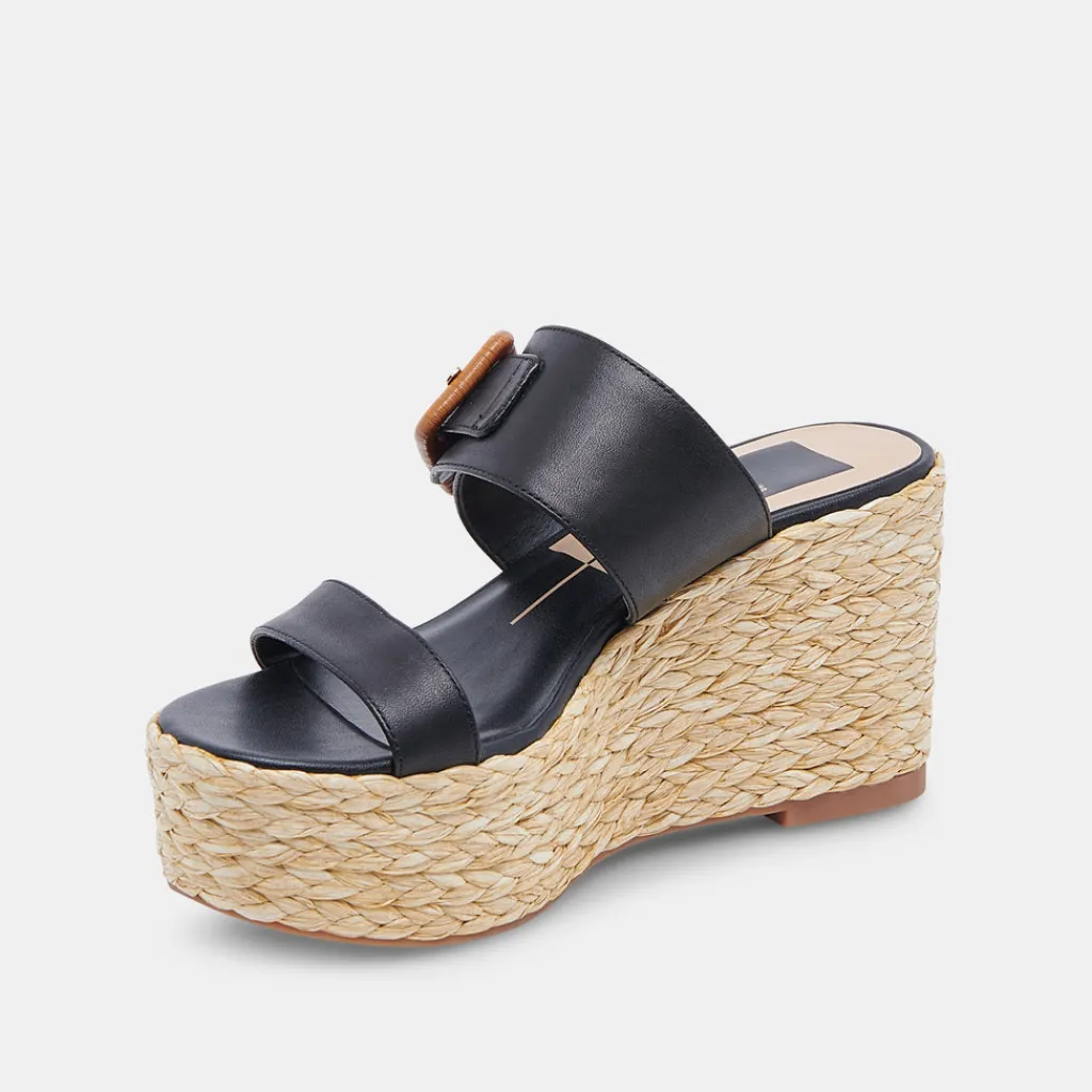 DOLCE VITA Wedges*Thorin Wedges Black Leather