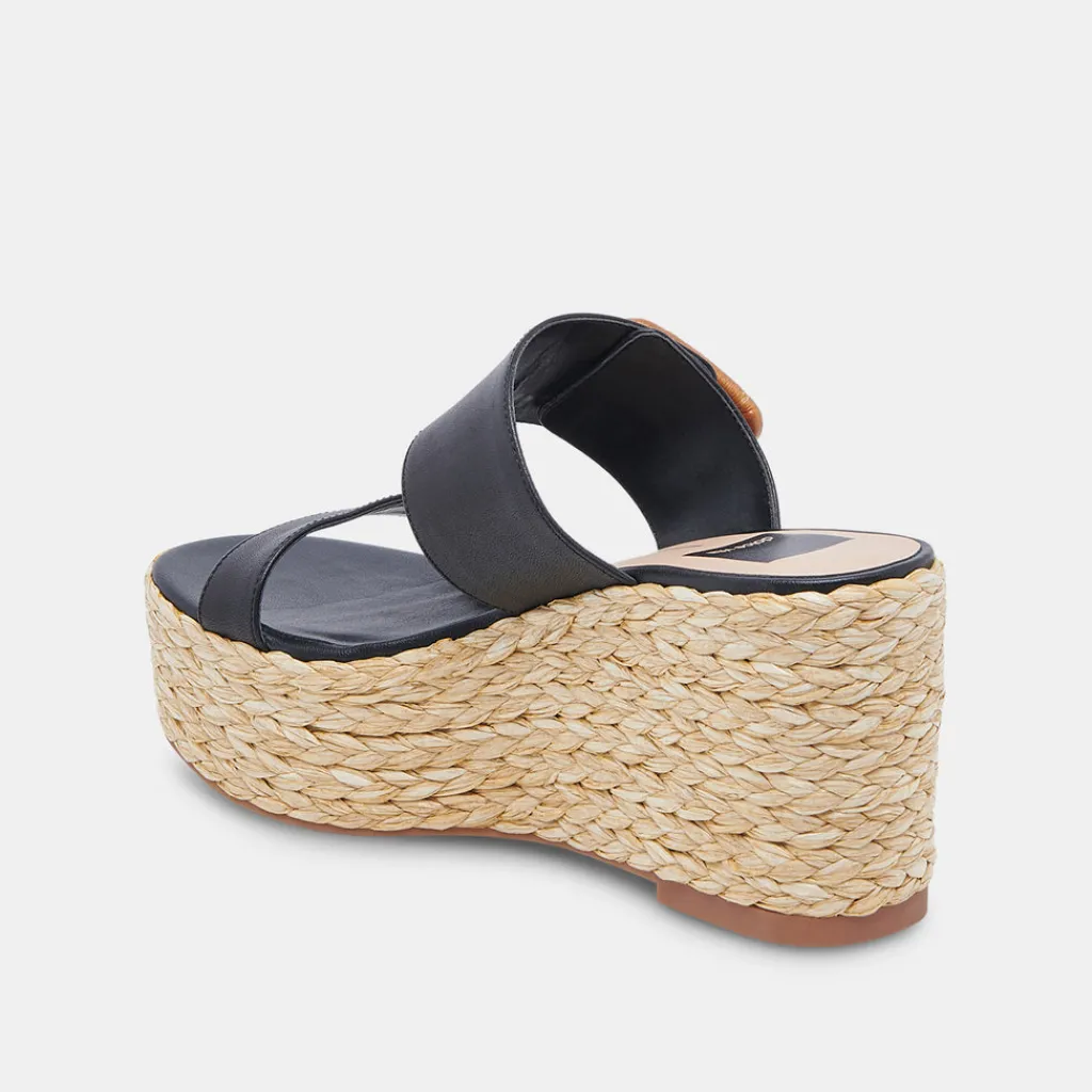 DOLCE VITA Wedges*Thorin Wedges Black Leather