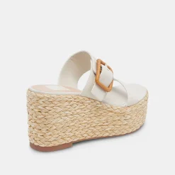 DOLCE VITA Wedges*Thorin Wedges Ivory Leather
