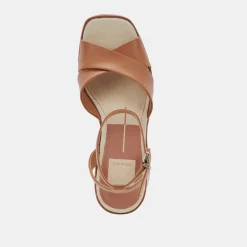 DOLCE VITA Wedges*Wessi Heels Caramel Leather